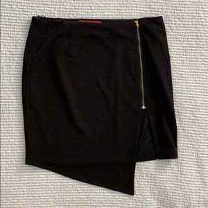 Akira Asymmetric Zip Skirt